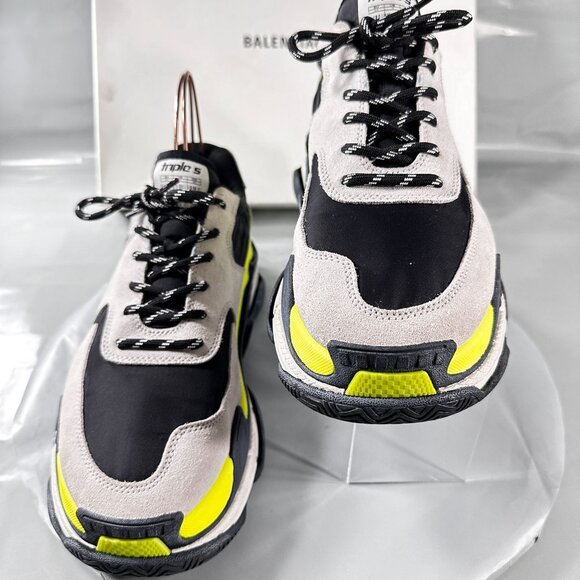 Balenciaga Chunky Sneaker Men V2 Gomma Tess Triple S Nylon Athletic Shoes 10 - Picture 5 of 16